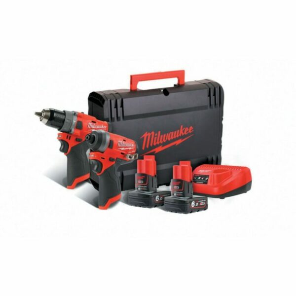 M12FPP2A-602X Fuel 12V 6.0AH Li-ion Red Lithium Brushless Cordless Twin Pack
